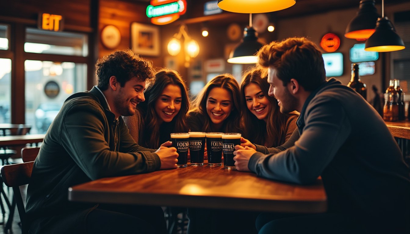 plongez dans l'univers riche de la founders breakfast stout, une bière brune unique qui marie subtilement les saveurs intenses du café et du chocolat. découvrez cette expérience gustative qui transforme chaque gorgée en un véritable moment de plaisir.