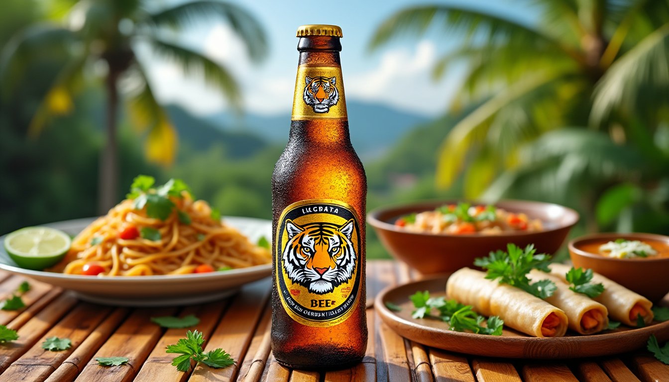 plongez dans l'univers vibrant de la bière blonde tiger beer ! explorez ses arômes rafraîchissants et son goût unique qui vous transporteront au cœur de l'asie. parfaite pour toutes les occasions, laissez-vous séduire par cette bière emblématique.