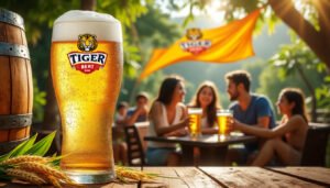 Découvrez l'univers de la bière blonde Tiger Beer