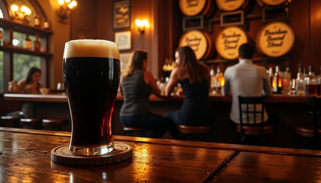 explorez la richesse et la profondeur de la bière brune boulevard bourbon barrel stout. plongez dans un monde de saveurs intenses, où les notes de chocolat noir et de caramel se mêlent aux nuances subtiles de bourbon, offrant une expérience de dégustation inoubliable pour les amateurs de bières artisanales.