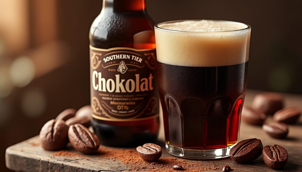 plongez dans l'univers gourmand de la bière brune southern tier choklat, une boisson artisanale riche en saveurs chocolatées. découvrez ses arômes envoûtants et son caractère unique qui ravira les amateurs de bières et de chocolat. une expérience à ne pas manquer pour les papilles en quête de délices!