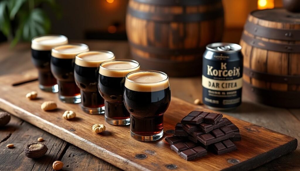 explorez les arômes uniques du stout vieilli en fût, bénéficiez de conseils d'achat avisés et découvrez une sélection des meilleures références pour savourer cette bière d'exception.