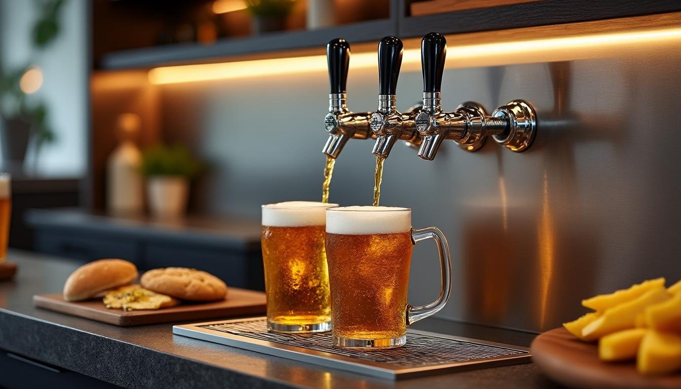 découvrez le plaisir de la bière pression à domicile grâce au distributeur de bière domestique. facile à utiliser, il vous garantit une fraîcheur et une mousse parfaite à chaque verre, comme au bar. offrez-vous une expérience conviviale et savoureuse chez vous !