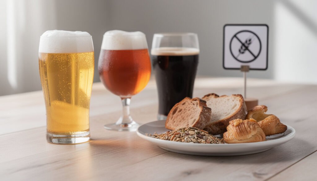 Découvrez la vérité sur la bière et le gluten : démêlez les mythes des réalités et informez-vous sur les options sans gluten.